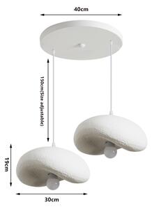 BRILAGI - Lustru suspendat pe cablu WABI SABI 2xE27/60W/230V alb