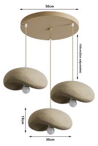 BRILAGI - Candelabru suspendat pe cablu WABI SABI 3xE27/60W/230V bej