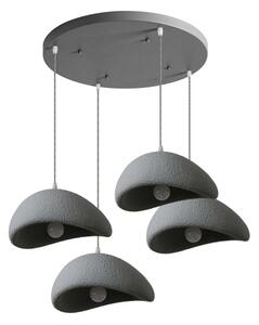 BRILAGI - Lustru suspendat pe cablu WABI SABI 4xE27/60W/230V gri