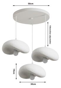 BRILAGI - Lustru suspendat pe cablu WABI SABI 3xE27/60W/230V alb