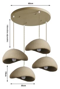 BRILAGI - Candelabru pe cablu WABI SABI 4xE27/60W/230V bej