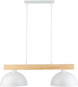 TK Lighting Oslo lampă suspendată 2x15 W alb 4713