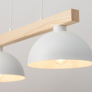 TK Lighting Oslo lampă suspendată 2x15 W alb-lemn 4713
