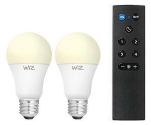 Set de 2 becuri LED dimabile A60 E27/9W/230V 2700K Wi-Fi + telecomandă - WiZ