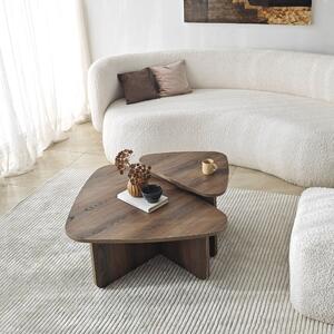 Set de măsuțe de cafea, Hanah Home, Culoare: Nuc