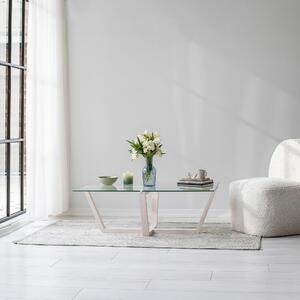 Măsuţă de cafea, Hanah Home, Culoare: Alb