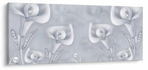 Tablou - Flori de perle (120x50 cm)