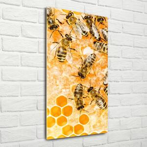 Tablou Printat Pe Sticlă albinele lucrătoare