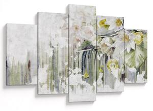 Tablou - Flori albe, vintage (150x105 cm)
