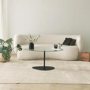 Măsuţă de cafea, Hanah Home, Culoare: Transparent Negru