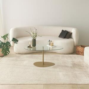 Măsuţă de cafea, Hanah Home, Culoare: Transparent Auriu