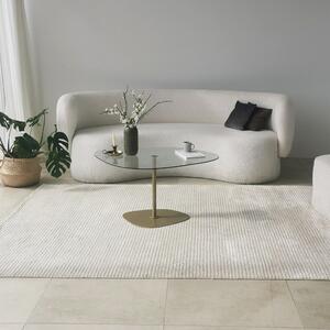 Măsuţă de cafea, Hanah Home, Culoare: Transparent Auriu