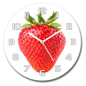 Ceas din sticlă rotund căpșună