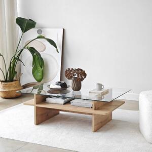 Măsuţă de cafea, Hanah Home, Culoare: Safir Transparent
