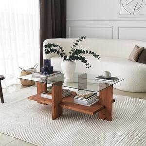 Măsuţă de cafea, Hanah Home, Culoare: De lemn
