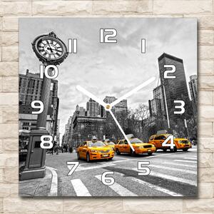 Ceas din sticlă pătrat New York taxiuri