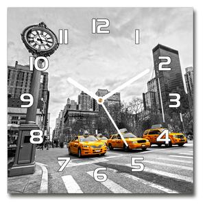 Ceas din sticlă pătrat New York taxiuri