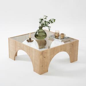Măsuţă de cafea, Hanah Home, Culoare: Stejar Transparent