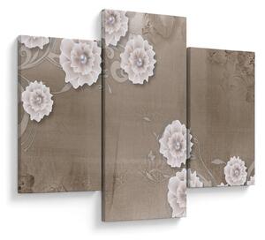 Tablou - Draperie cu flori (90x60 cm)