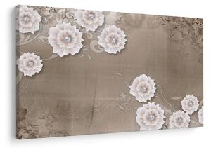 Tablou - Draperie cu flori (90x60 cm)