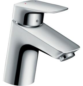 Baterie lavoar cu ventil push-open, culoare crom, Hansgrohe, Logis 70 Crom