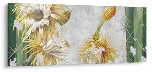 Tablou - Cactuși înfloriți, vintage (120x50 cm)