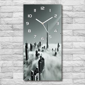 Ceas de sticlă pe perete vertical Zgârie-nori