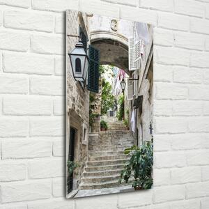 Imagine de sticlă Străzile din Dubrovnik