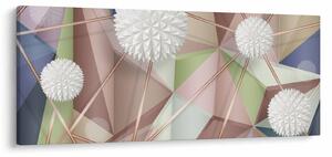 Tablou - 3D abstract culori pastel (120x50 cm)
