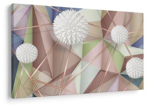 Tablou - 3D abstract culori pastel (90x60 cm)