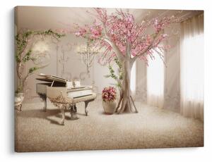 Tablou - Interior de vis cu pian (70x50 cm)