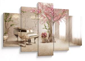 Tablou - Interior de vis cu pian (150x105 cm)