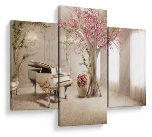 Tablou - Interior de vis cu pian (90x60 cm)