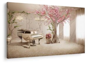 Tablou - Interior de vis cu pian (90x60 cm)