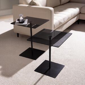 Set de măsuțe de cafea, Hanah Home, Culoare: Negru Fumu