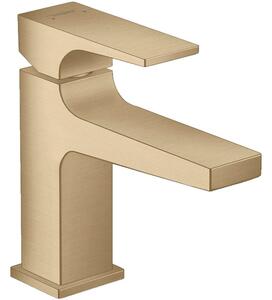 Baterie lavoar bronz periat cu ventil inclus, Hansgrohe Metropol 100 Bronz periat