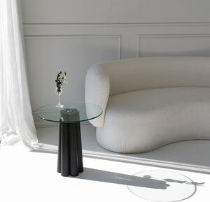 Măsuţă de cafea, Hanah Home, Culoare: Transparent Negru
