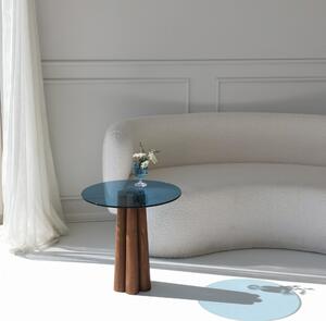 Măsuţă de cafea, Hanah Home, Culoare: Nuc Albastru