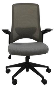 Ergodynamic Dolphin Black Grey - scaun de birou cu brate rabatabile