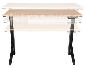 Birou reglabil electric TerrA2Y Black-cadru in Y / profil cadru negru