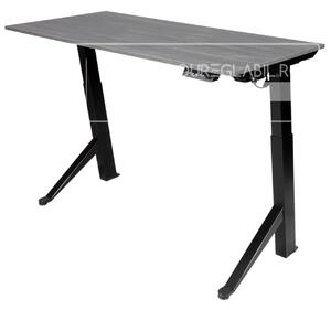Birou reglabil electric TerrA2Y Black-cadru in Y / profil cadru negru