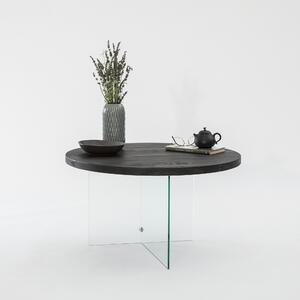 Măsuţă de cafea, Hanah Home, Culoare: Antracit Transparent