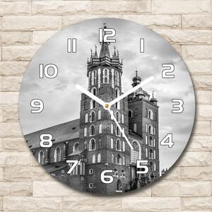 Ceas rotund de perete din sticlă Cracovia, Polonia