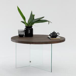 Măsuţă de cafea, Hanah Home, Culoare: Transparent Nuc