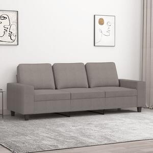 Canapea cu 3 locuri, taupe, 180 cm, material textil