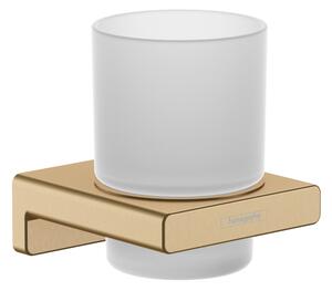 Suport pahar periute de dinti culoare bronz periat Hansgrohe AddStoris 41749140 Bronz periat