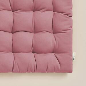 Pernă de scaun din bumbac roz artistic 40x40 cm