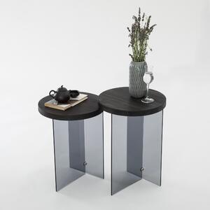 Set de măsuțe de cafea, Hanah Home, Culoare: Antracit Gri închis
