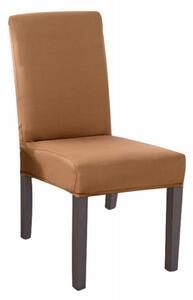 Husa scaun, poliester/spandex, 48-62 x 38-48 x 38-48cm, maro