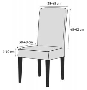 Husa scaun, poliester/spandex, 48-62 x 38-48 x 38-48cm, maro
